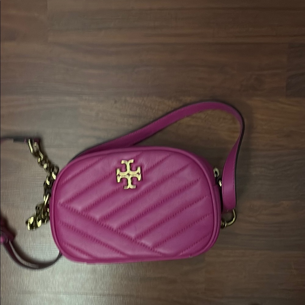 Tory Burch Pink Quilted Crossbody Bag
